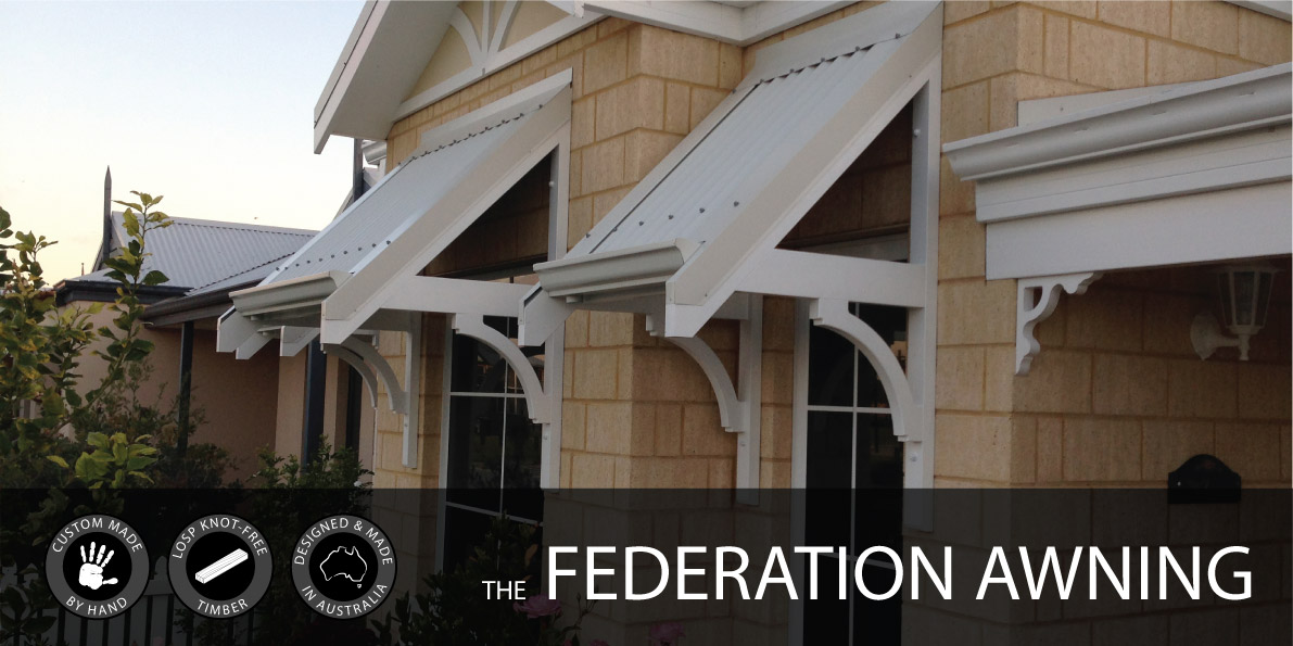 Timber Federation Awnings Perth, Wooden Window Awnings For Home